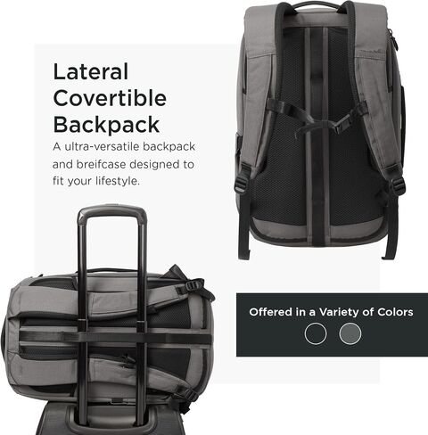 TravisMathew Convertible Backpack Briefcase TMB106, Black in Saudi Arabia