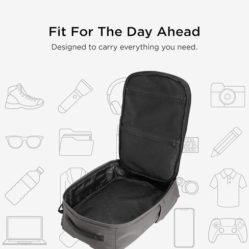 TravisMathew Convertible Backpack Briefcase TMB106, Black in Saudi Arabia