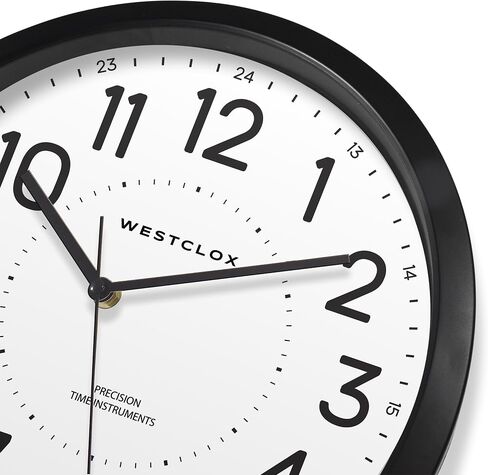 Westclox 14" Round Electric Powered Office Wall Clock, White in Saudi Arabia