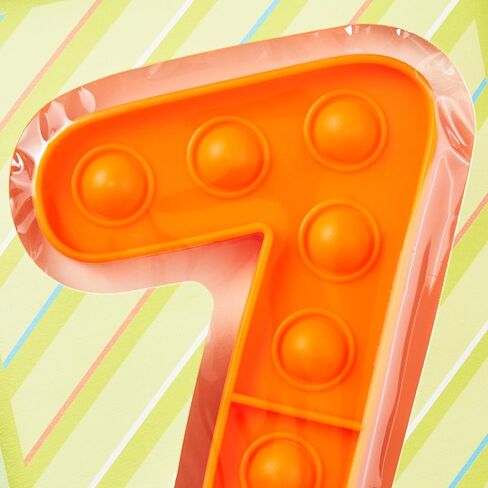 Hallmark 7th Birthday Card for Kids with Detachable Pop It! Toy in Saudi Arabia