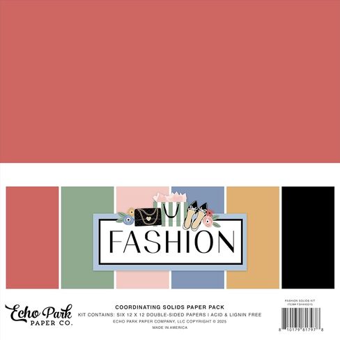 Echo Park Paper Fashion Solids Kit, Various in Saudi Arabia