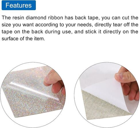 Meccanixity 12000 PCS Bling Crystal Rhinestone Sheet Selevive Rhinestone Diamond Gems Sticker 9.44x7.87 for DIY Car Decoration Sticker Clothing Diy Craft White White in Saudi Arabia