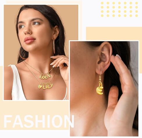 Tondiamo Gold Bubbled Charm for Jewelry Making Gold Letter Charm A- Z Alphabet Pendant Letters 3D Bubble Glitter Trendy Chunky Initial Alphabet for Women DIY Craft Bracelet Necklace in Saudi Arabia