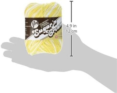 Lily Sugar 'N Cream The Original Ombre Yarn, 2oz, Gauge 4 Medium, 100% Cotton, Terra Firma - Machine Wash & Dry in Saudi Arabia
