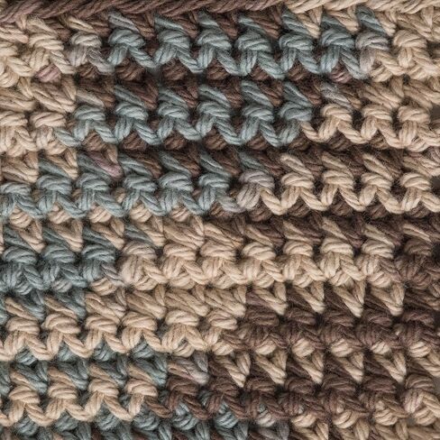 Lily Sugar 'N Cream The Original Ombre Yarn, 2oz, Gauge 4 Medium, 100% Cotton, Terra Firma - Machine Wash & Dry in Saudi Arabia