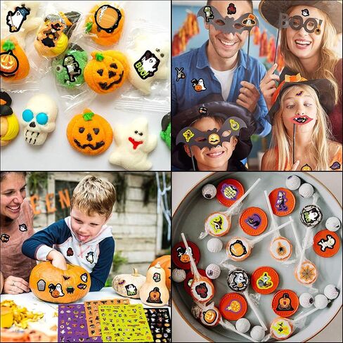 Fancy Land Halloween Stickers for Kids 400 Assortment Stickers for Party Favors Treats Classroom Crafts 8 Sheets in Saudi Arabia