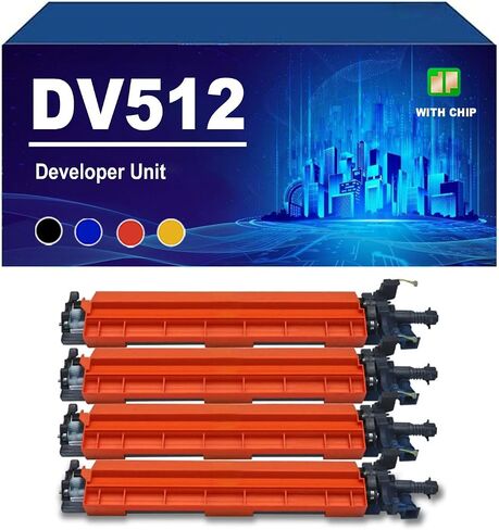 وحدة المطورين DV512 متوافقة مع Konica Minolta Bizhub C221 224 284 364 454 554 ADC285 365 Printers ، العائد العالي 300000 صفحة ، Cyan-1 Pack in Kuwait