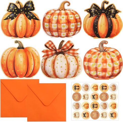 ceiba tree Fall Pumpkin Greeting Cards Glitter Pumpkin Shaped Thank You Cards with Envelopes Autumn Halloween Thanksgiving Blank Notecard Bulk in Saudi Arabia