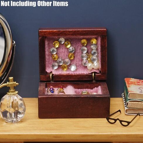 Odoria 1/12 Miniature Jewelry Box Box Dollhouse Decoration Assories ، B. in Saudi Arabia