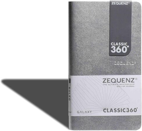Zequenz Classic 360 Galaxy Series ، الحجم: متوسط ​​، اللون: الفضة ، الورق: محكم ، مجلة ناعمة مقيدة ، دفتر مجلة غلاف ناعم ، 4 "× 7" ، 128 ورقة / 256 صفحة ، محكم ، ورقة متميزة مبطنة in Saudi Arabia
