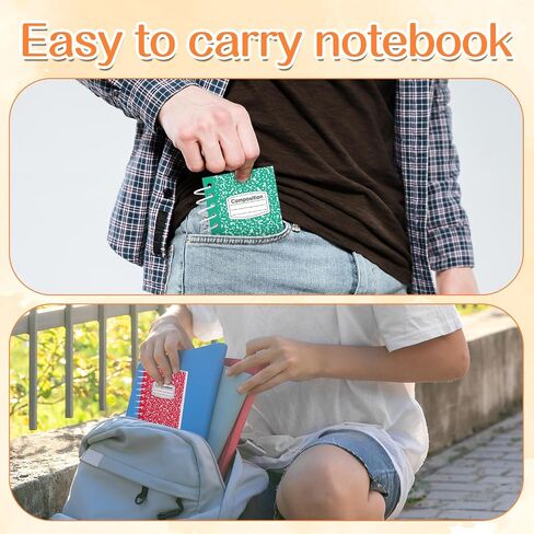 40 Pack Mini Spiral Composition Notebooks Bulk 3. 5 x 2. 5 Inches Pocket Notepad Small Notebook Marble Small Pocket Notebooks With Lined Pages Memo Pads for Outdoor Home Office College School in Kuwait
