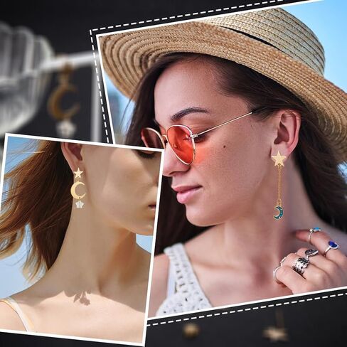 Beebeecraft 1 Box 20PCS Star Stud Encring Encerings 18K Gold Plated Five Stars Post Post with Hole for Jewelry Making Supplies DIY Craft in Saudi Arabia
