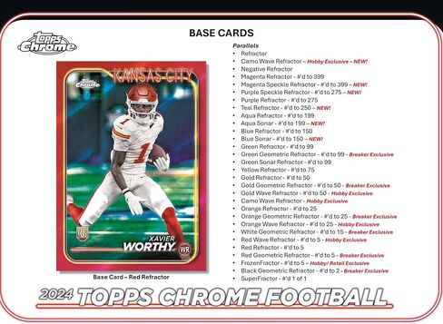 2024 Topps Chrome Football Hobby Box in Saudi Arabia