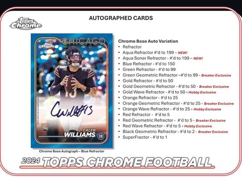 2024 Topps Chrome Football Hobby Box in Saudi Arabia