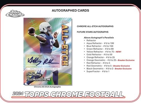 2024 Topps Chrome Football Hobby Box in Saudi Arabia