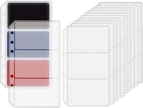 Mogoostry 12pcs A5 Binder 4-Pinder Binder Slives Frosted PVC Sheet Protector أعلى in Kuwait
