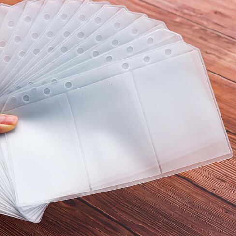 Mogoostry 12pcs A5 Binder 4-Pinder Binder Slives Frosted PVC Sheet Protector أعلى in Kuwait