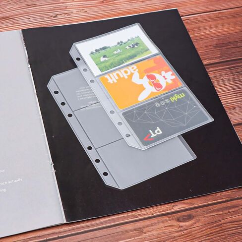 Mogoostry 12pcs A5 Binder 4-Pinder Binder Slives Frosted PVC Sheet Protector أعلى in Kuwait