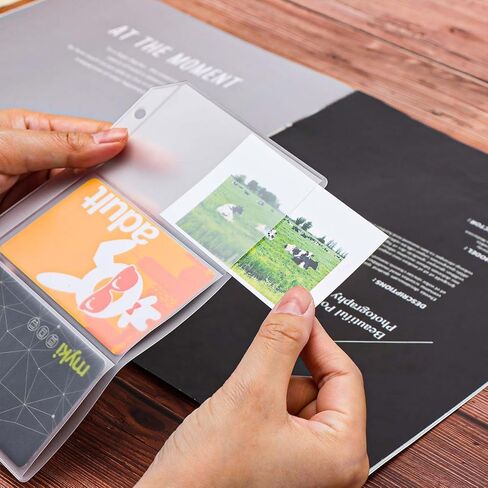 Mogoostry 12pcs A5 Binder 4-Pinder Binder Slives Frosted PVC Sheet Protector أعلى in Kuwait