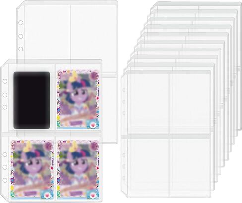 Mogoostry 12pcs A5 Binder 4-Pinder Binder Slives Frosted PVC Sheet Protector أعلى in Kuwait