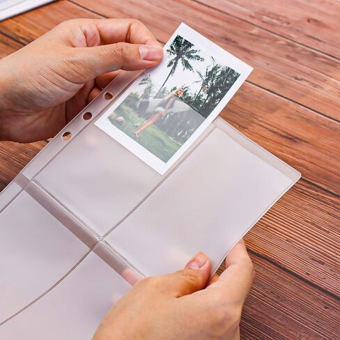 Mogoostry 12pcs A5 Binder 4-Pinder Binder Slives Frosted PVC Sheet Protector أعلى in Kuwait