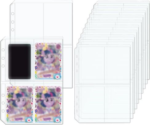 Mogoostry 12pcs A5 Binder 4-Pinder Binder Slives Frosted PVC Sheet Protector أعلى in Saudi Arabia