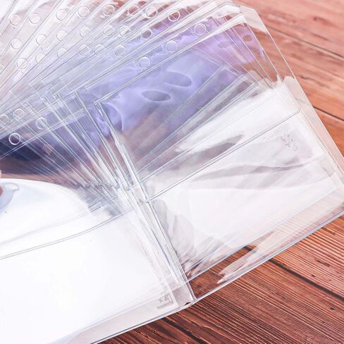 Mogoostry 12pcs A5 Binder 4-Pinder Binder Slives Frosted PVC Sheet Protector أعلى in Saudi Arabia