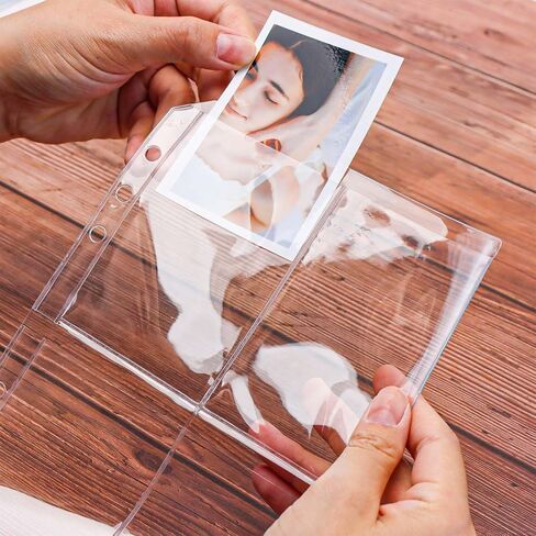 Mogoostry 12pcs A5 Binder 4-Pinder Binder Slives Frosted PVC Sheet Protector أعلى in Saudi Arabia