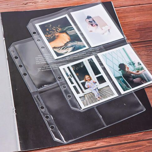 Mogoostry 12pcs A5 Binder 4-Pinder Binder Slives Frosted PVC Sheet Protector أعلى in Saudi Arabia