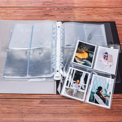 Mogoostry 12pcs A5 Binder 4-Pinder Binder Slives Frosted PVC Sheet Protector أعلى in Saudi Arabia