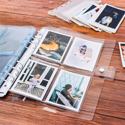 Mogoostry 12pcs A5 Binder 4-Pinder Binder Slives Frosted PVC Sheet Protector أعلى in Saudi Arabia