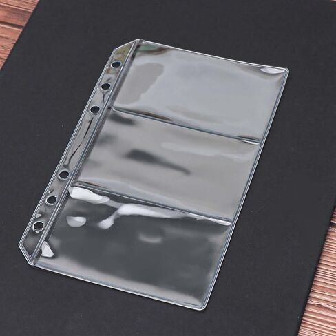 Mogoostry 12pcs A6 Binder Mobicets لتوزيعة الميزانية على الوجهين على الوجهين 3 جيب صافي الأكمام in Saudi Arabia