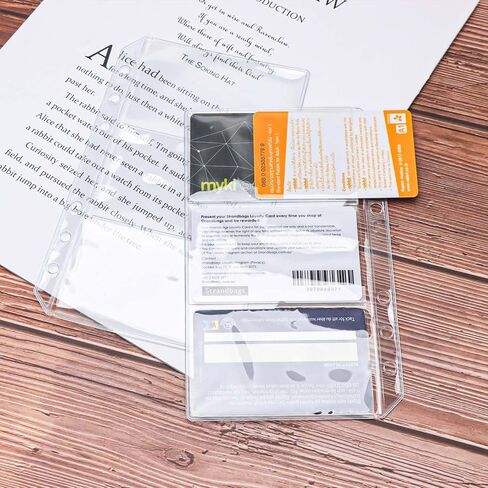 Mogoostry 12pcs A6 Binder Mobicets لتوزيعة الميزانية على الوجهين على الوجهين 3 جيب صافي الأكمام in Saudi Arabia