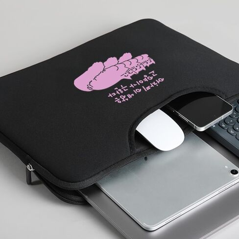 STNINE Laptop Sleeve with Cat Illustration Cute Laptop Bag with Hidden Handle and Pockets Compatible with MacBook Air 13 MacBook Pro 14 HP Chromebook 14 in Saudi Arabia
