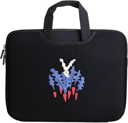 غلاف جهاز الكمبيوتر المحمول Stnine مع توضيح Cat Cute Custor Bag مع مقبض مخفي وجيوب متوافقة مع MacBook Air 13 MacBook Pro 14 HP Chromebook 14 in Kuwait