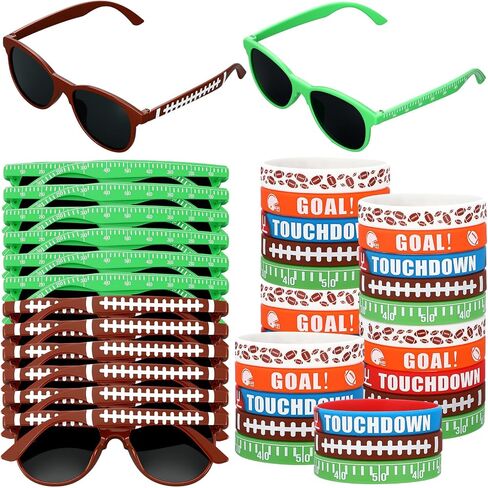 Soulchen Sport Gifts Bulk Men Sunglasses and Silicone Bracelet Sport Team Gift for Party Decor Goodie Bag Fillers in Saudi Arabia