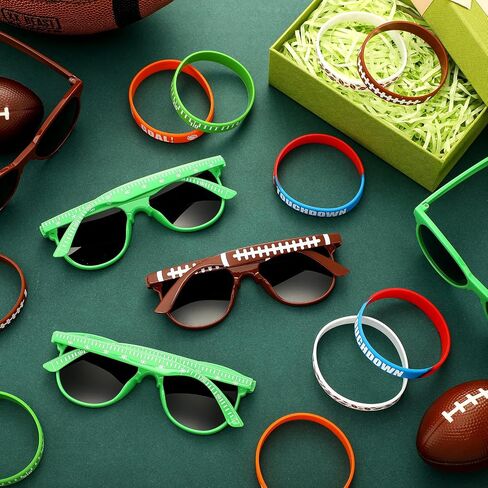 Soulchen Sport Gifts Bulk Men Sunglasses and Silicone Bracelet Sport Team Gift for Party Decor Goodie Bag Fillers in Saudi Arabia