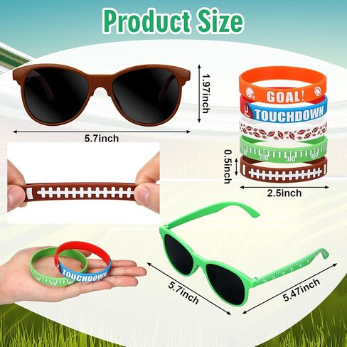 Soulchen Sport Gifts Bulk Men Sunglasses and Silicone Bracelet Sport Team Gift for Party Decor Goodie Bag Fillers in Saudi Arabia
