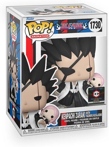 Pop anime: Bleach - Kenpachi Zaraki مع Yachiru الحصري فينيل الشكل المغطى مع حامي الصندوق متوافق مع Funko in Saudi Arabia
