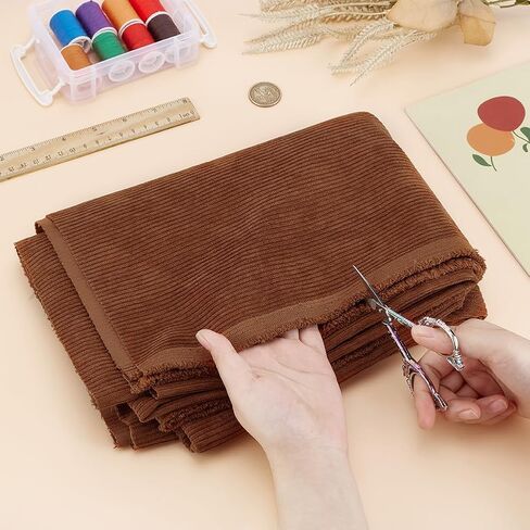 النسيج Benecreat corduroy ، 39x61 بوصة DIY الخياطة الحرف مواد مواد سروال الولادة النسيج للخياطة معطف القميص لبس السراويل أريكة ديي ، داكن الزيتون الأخضر in Saudi Arabia