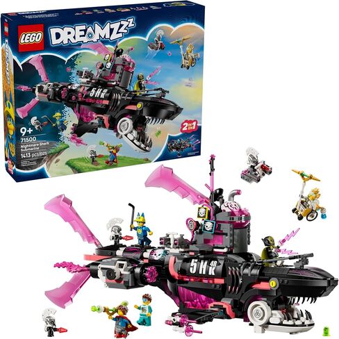 LEGO DREAMZzz Nightmare Shark Submarine Building Toy for Kids - Pretend Play Set & Figures for Boys & Girls, Ages 9+ - Rebuild as a Battleship or Submarine Toy - Gift Idea for Birthdays - 71500 in Saudi Arabia