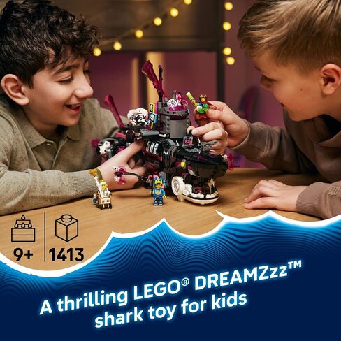 LEGO DREAMZzz Nightmare Shark Submarine Building Toy for Kids - Pretend Play Set & Figures for Boys & Girls, Ages 9+ - Rebuild as a Battleship or Submarine Toy - Gift Idea for Birthdays - 71500 in Saudi Arabia