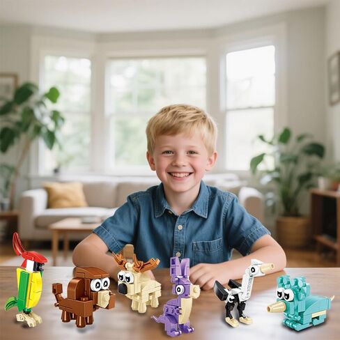 30 Pack Mini Animal Building Blocks Party Favors for Kids with 90 Models,Classroom Prizes,Birthday Gifts,Easter,Christmas,Valentine's Day Toys for Boys Girls Ages 6+ in Saudi Arabia