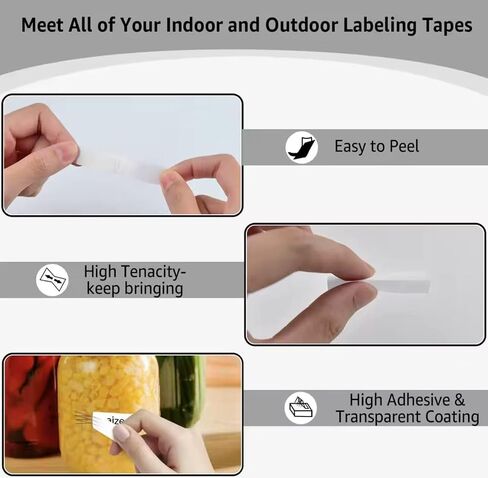 5 Pack Compatible with Brother Replacement Tape 12mm (0.47") – Laminated TZ Tape, Compatible with PT-D220/D210/H110/D200/D400/1280/D610BT & 100+ P-Touch Models (TZe-231 Black on White) in Saudi Arabia