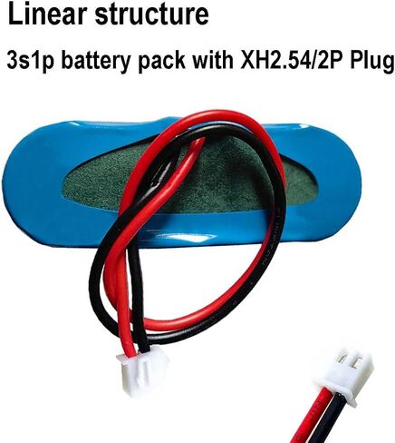 AOLIKES 11.1v 18650 3s1p 2600mAh Rechargeable Li-ion Battery Pack with Connector (1, XH2.54/2Pin) in Kuwait