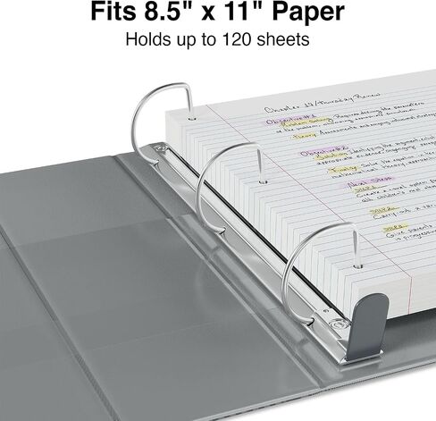 Staples Heaftict-Duty 1/2 inch 3 حلقات المجلدات ، الرمادي ، 3/حزمة (ST56327-CCVS) in Saudi Arabia
