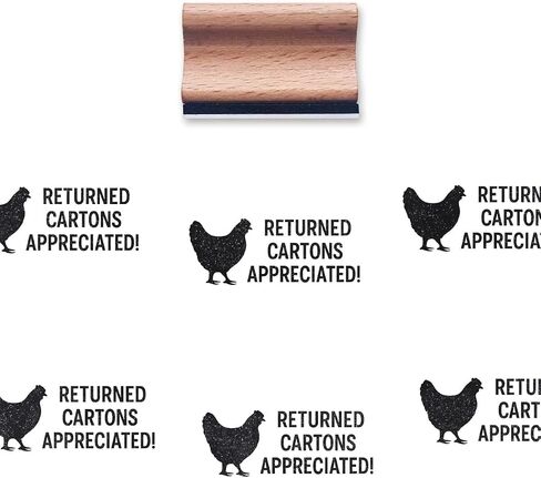 Returned Cartons Appreciated Rubber Stamp, 1-1/3 Medium Stamp for Scrapbooking Card Making Crafting in Saudi Arabia