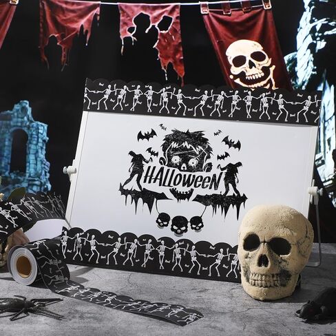 Fuutreo 32.8 ft Easter Gingham Bulletin Board Borders Classroom Bulletin Border Office Scalloped Trim for School Fiesta National Wedding Party Decoration in Kuwait