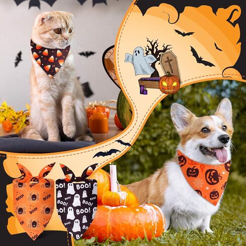 12 PCS قابلة للانعكاس الكلب Bandanas أوراق القيقب الكبيرة وأنماط الخريف اليقطين مزدوجة الشكر عصابات الكلاب القطط الأوشحة مثلث قابلة للتعديل للمتوسطة الصغيرة الكبيرة الكبيرة in Saudi Arabia