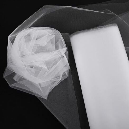 Black Tulle Ribbon Roll 54in × 10 ياردة - مثالية ل DIY هدية التغليف الزفاف دش الطفل in Kuwait